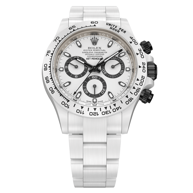 C504C799-A4F9-5E36-3100-6F17FA9C664B.png This product is out of stock. If you need to purchase it, please contact us to customize it.Rolex Daytona WHITE CLASSIC (FULL-CERAMIC STRAP) - Image 1