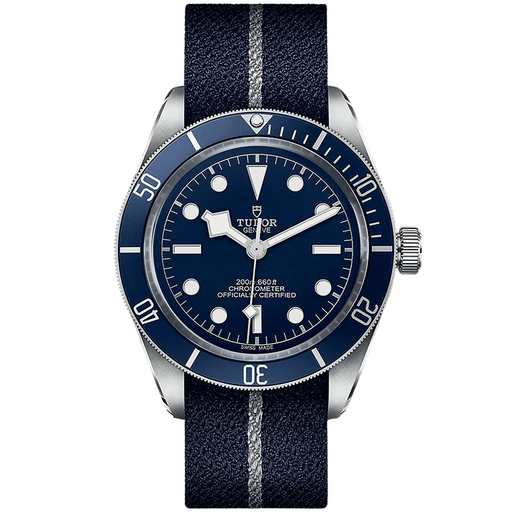 C525AA2F-CF80-2CD8-8C14-770974094272.jpg TUDOR Black Bay 58 39mm Navy Blue Dial & Bezel Automatic Fabric Strap Watch M79030B-0003 - Image 1