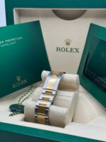 Rolex  Datejust 41mm Two-Tone Yellow Gold Fluted Bezel Champagne Diamond Dial Oyster - 126333 - Image 8