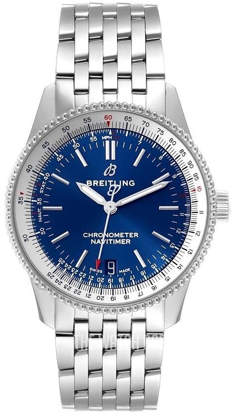 C5646516-1085-8461-8801-61ED8B9E8A28.jpg Breitling Navitimer 01 Blue/Steel - Image 1