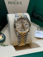 Rolex  Datejust 36mm 126233 Champagne Fluted Motif Diamond Dial Jubilee Bracelet - Image 4