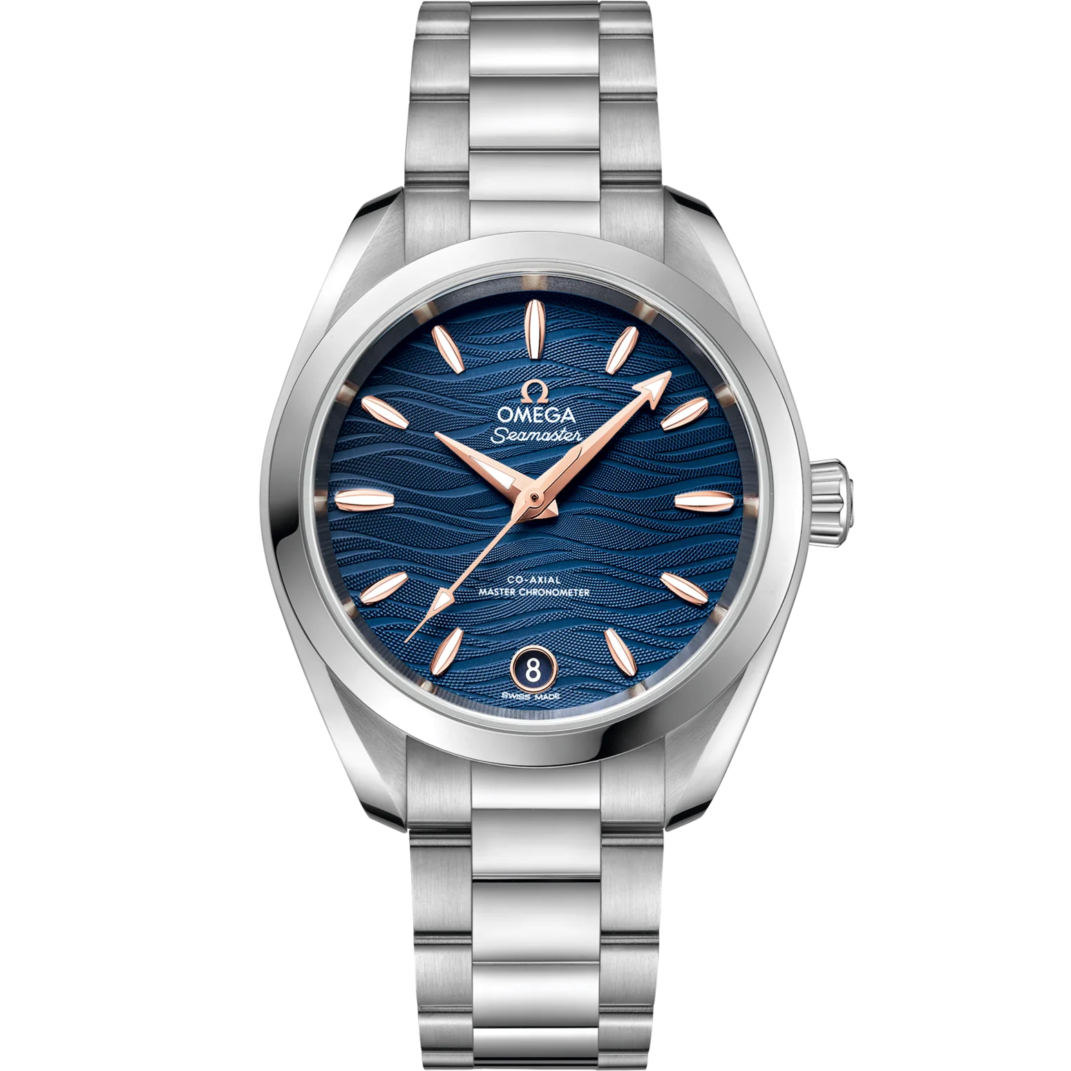 C71075A5-28C5-F121-3B9D-9B82D1831678.png Omega Seamaster Aqua Terra 150M 34 mm Blue Dial Stainless Steel Bracelet 220.10.34.20.03.001 - Image 1