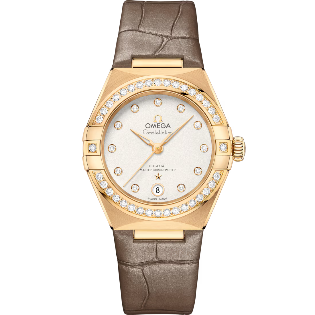 C73D89DF-3EEC-26BC-7232-CC236BDDF104.avif Omega Constellation Ladies' Selection 29mm yellow gold on leather strap 131.58.29.20.52.001 - Image 1