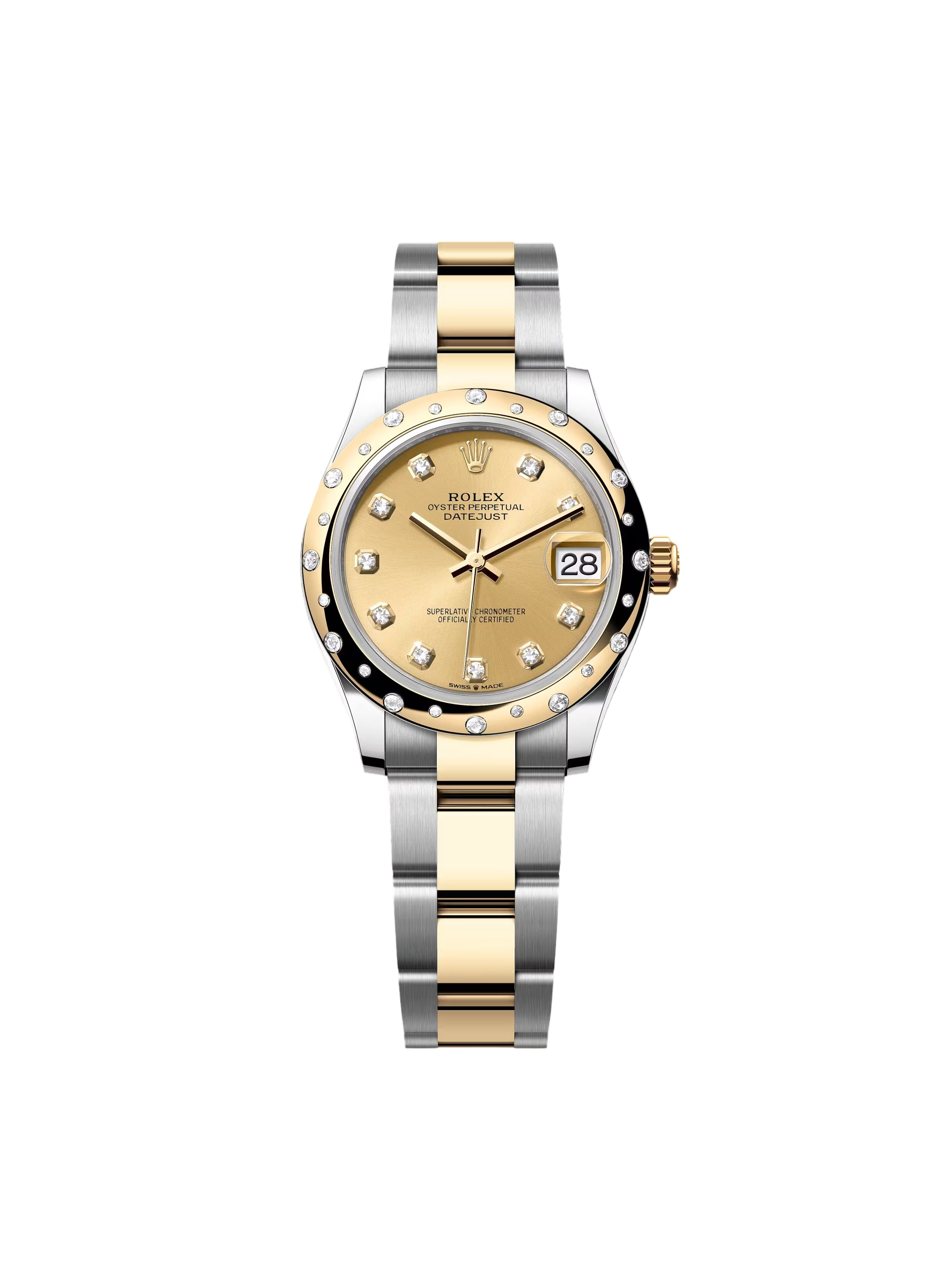 C7DFC728-F0F0-2456-CCDF-1EA83C4D4C9C.png Rolex Datejust m278343 31mm Champagne Dial Yellow Rolesor Oyster Watch - Image 1