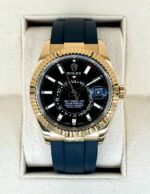 Rolex  Sky-Dweller 42mm 336238-0002 Yellow Gold Black Dial Oysterflex - Image 2