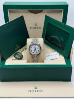 Rolex Datejust 41mm Smooth Bezel White Roman Dial Jubilee - 126300 - Image 12
