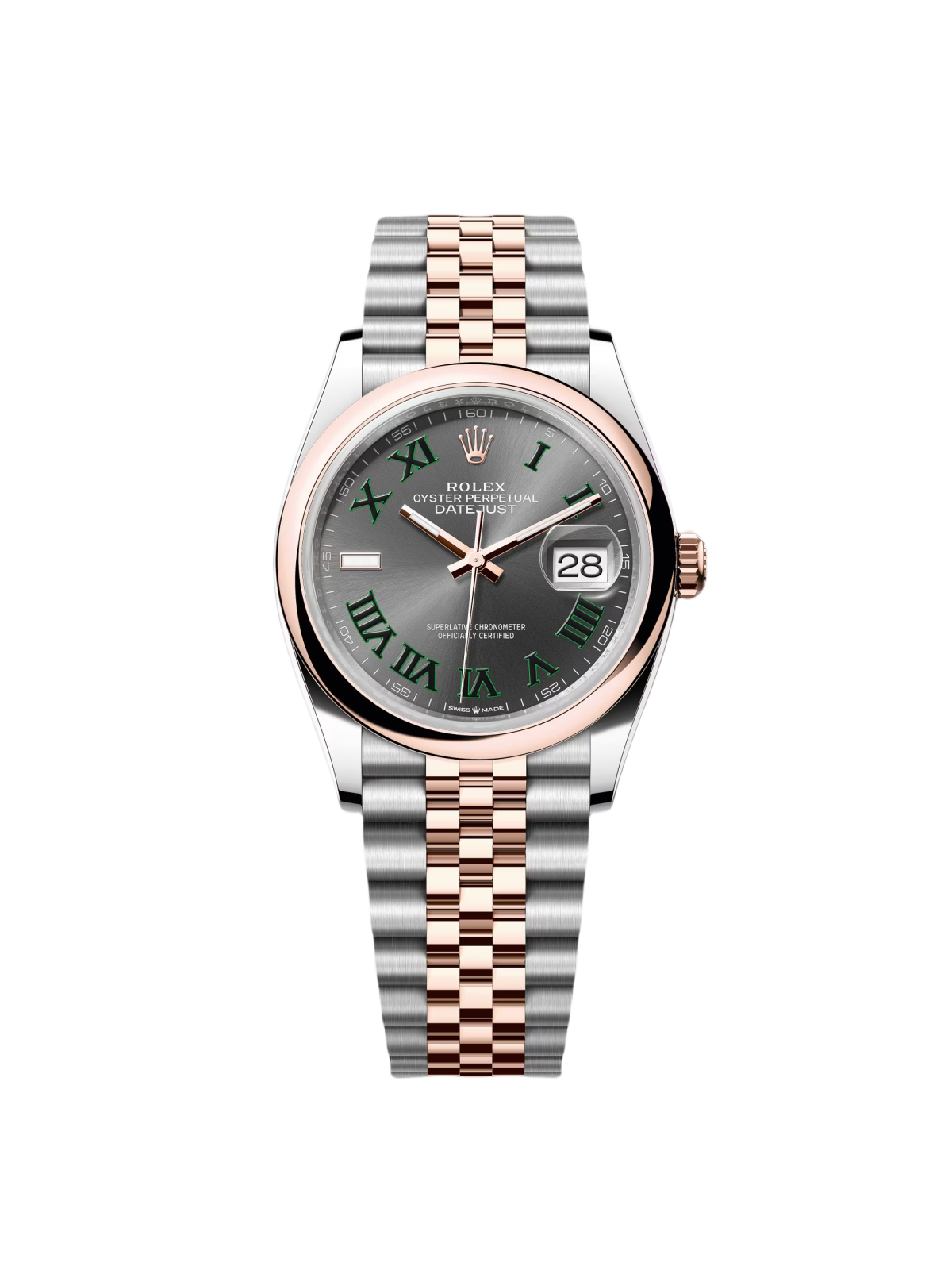C98A22A0-7E0D-B700-FC1D-ED883894AD54.png Rolex Datejust 36mm 126201 Slate Dial Jubilee Bracelet Watch - Image 1