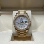 Rolex Day-Date 40mm White Mother-of-Pearl Dial President Watch 228348RBR-0046 - Image 8