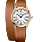 Omega De Ville Mini Trésor 26mm White Dial with Diamonds Moonshine™ 18k Rose Gold Strap 428.57.26.60.04.005