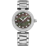 Omega De Ville Ladymatic 34mm Black Dial with Diamonds Stainless Steel Bracelet 425.35.34.20.57.004 - Image 2