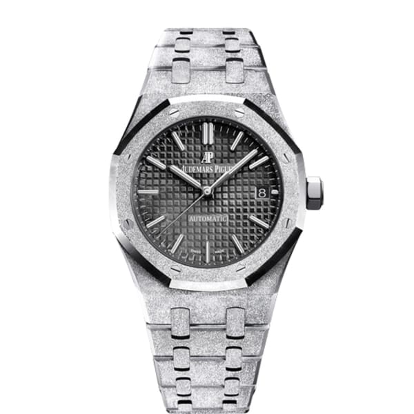CAB5E579-A045-46FD-8FB6-02F7011DB60B.jpg Audemars Piguet Royal Oak Frosted Gold Selfwinding, Black dial, 37mm,White gold, - Image 1