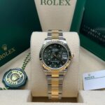 Rolex Datejust m278273-0031/0032 31mm Olive Green Floral Motif Dial Stainless Steel and Yellow Gold Oyster Watch - Image 3