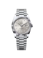 Rolex  Day-Date President 40mm Silver Diamonds Dial  228236-0002