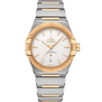 Omega Constellation Gents' Selection 39mm Silver Dial Stainless Steel and Sedna™ 18k Yellow Gold Bracelet 131.20.39.20.02.002