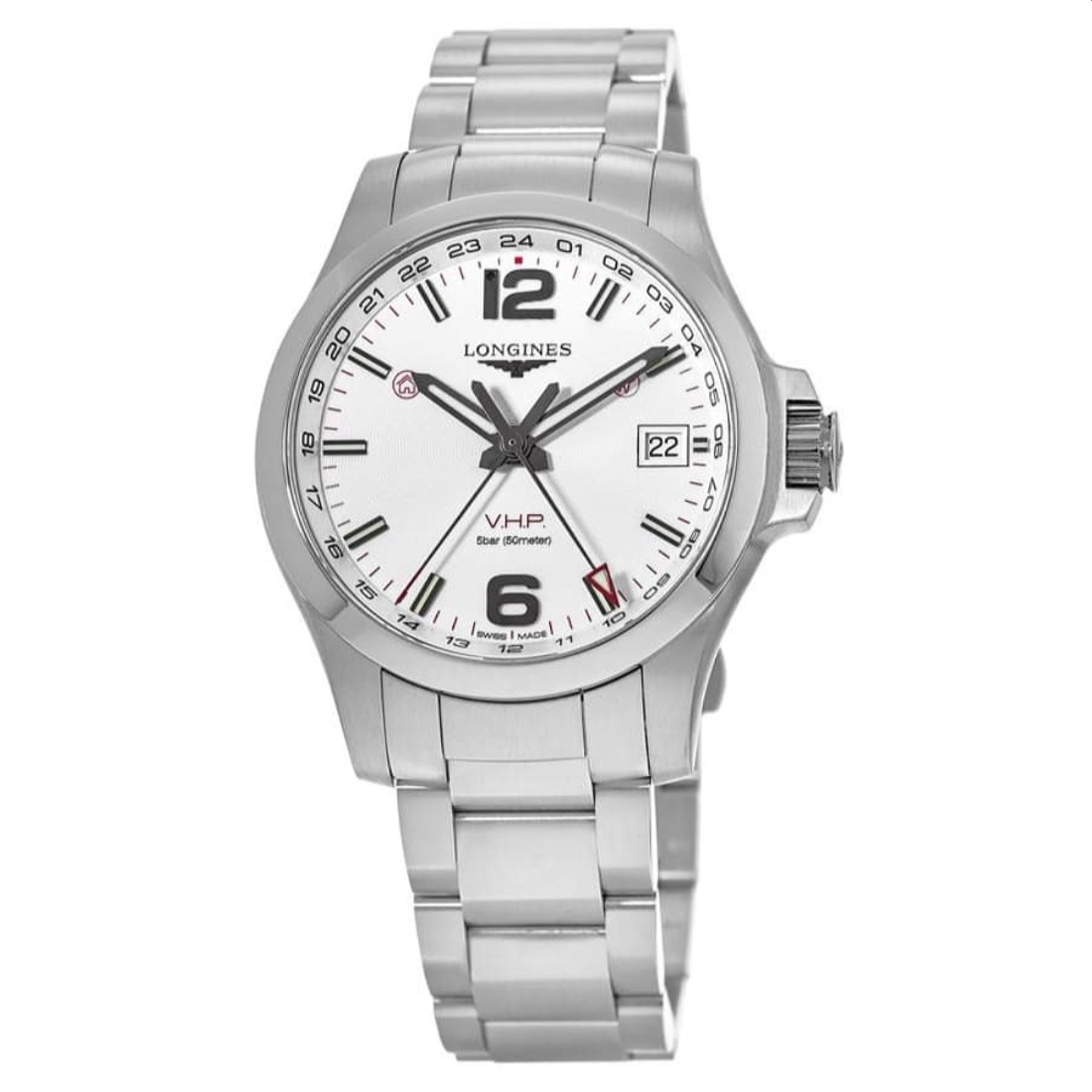 CC569701-ECEC-FE8B-98B9-439F339B3F3F.jpg Longines Men's L3.718.4.76.6 Conquest Stainless Steel Watch - Image 1