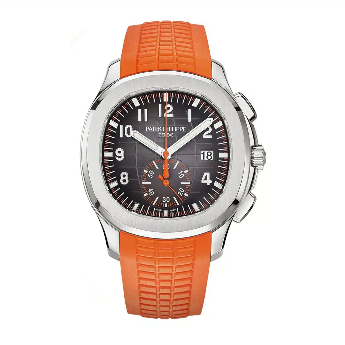 CC9E1E69-FF72-57A8-BAC5-5E6C508DD1D6.jpg Patek Philippe 5968A-001 Aquanaut Chronograph Steel & Orange Rubber - Image 1