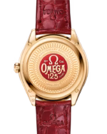 Omega De Ville Trésor 40mm Red Dial 18k Yellow Gold Strap 435.53.40.21.11.001 - Image 2