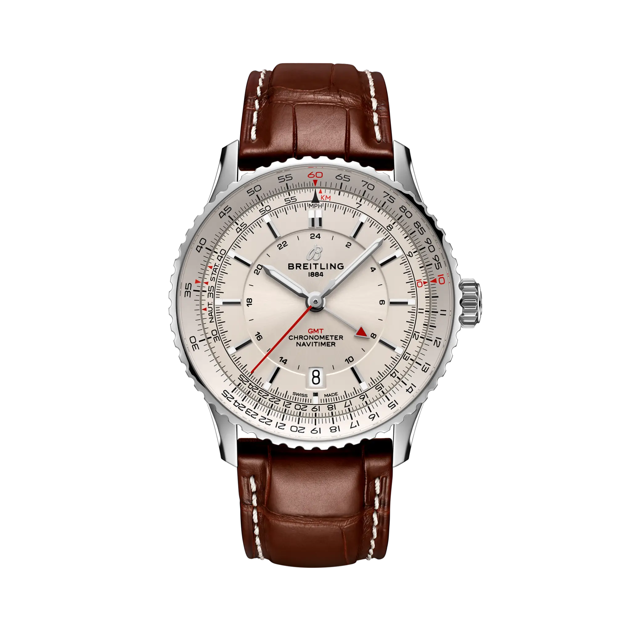 CCF48464-1443-CB94-05C8-A9ABBEF7B68E.png Breitling Navitimer Automatic GMT 41mm A32310211G1P1 - Image 1