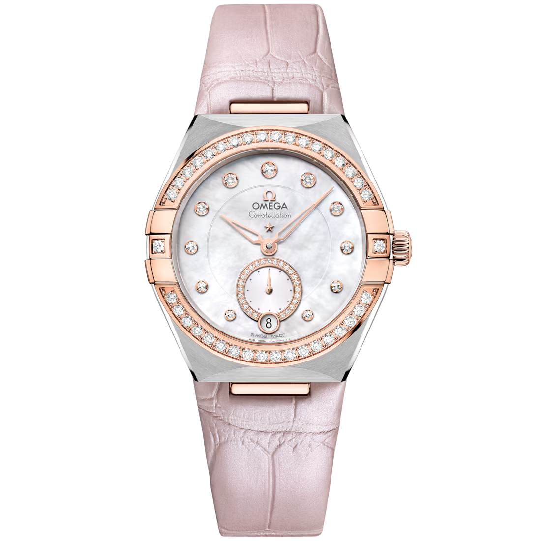 CD1E5836-983F-CBA0-FB60-E46EEB99CF80.avif OMEGA Constellation 34mm White Dial Stainless Steel Sedna™ 18k Rose Gold Strap 131.28.34.20.55.001 - Image 1