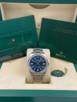 Rolex Oyster Perpetual 41mm 124300-0003 Oyster Perpetual Stainless Steel Blue Index Dial Watch - Image 11