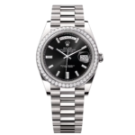 Rolex  Day-Date 40mm 228349RBR-0003 Bright Black Dial President Bracelet