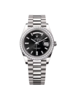 Rolex  Day-Date 40mm 228349RBR-0003 Bright Black Dial President Bracelet