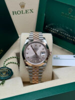 Rolex Datejust 41mm 126301 Sundust Diamond Jubilee Steel and Everose Gold Watch - Image 3
