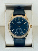 Rolex 1908 Yellow Gold Black Dial Black Alligator Strap - 52508-0002 - Image 2