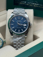 Rolex  Datejust 41mm Blue Fluted Motif Index Dial Jubilee Bracelet Watch - 126334 - Image 4