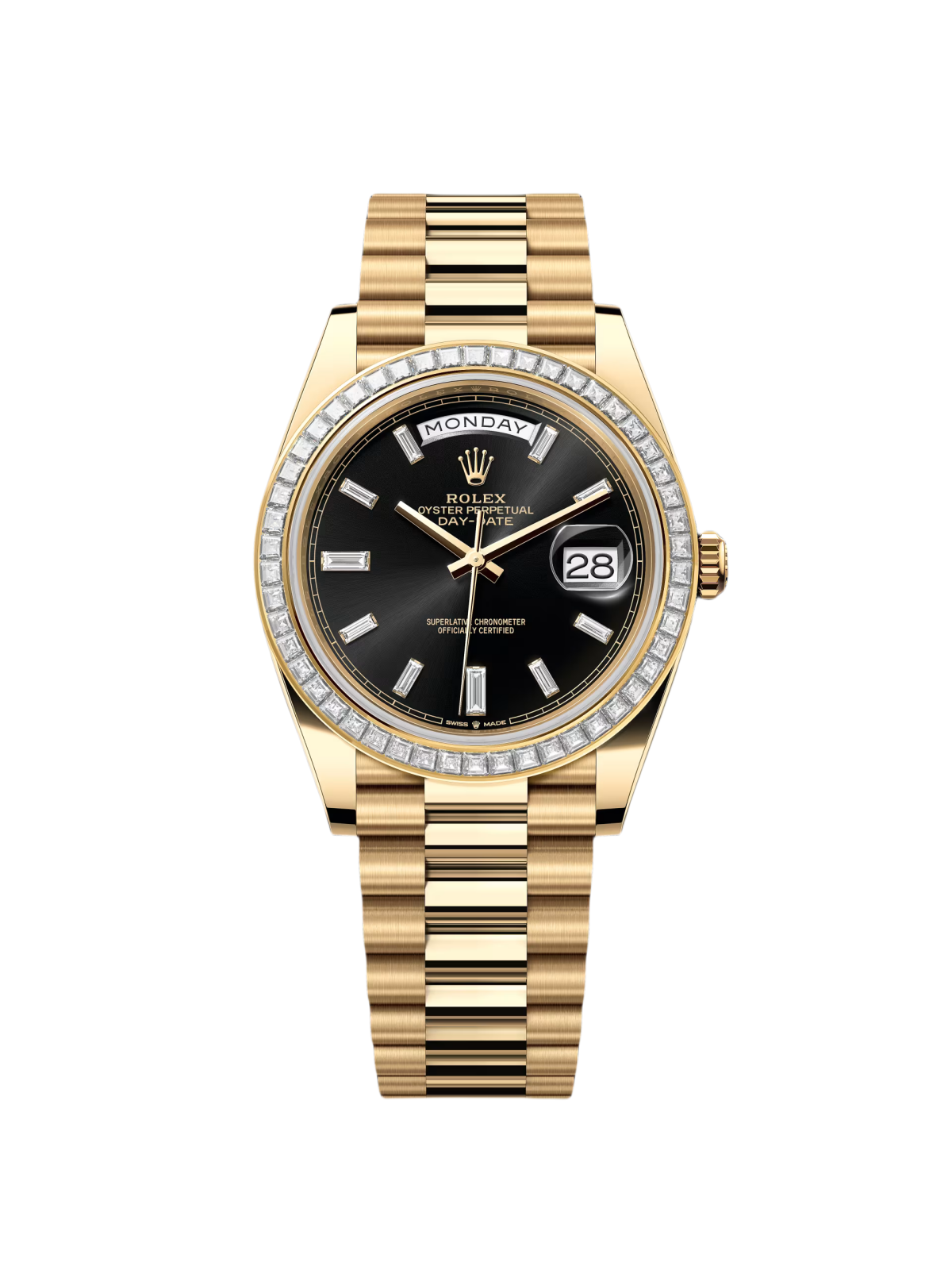 D0E8D9EA-167F-7A8F-CB2C-25A087087E21.png Rolex Day-Date 40mm 228398TBR-0001 Bright Black Dial President Watch - Image 1