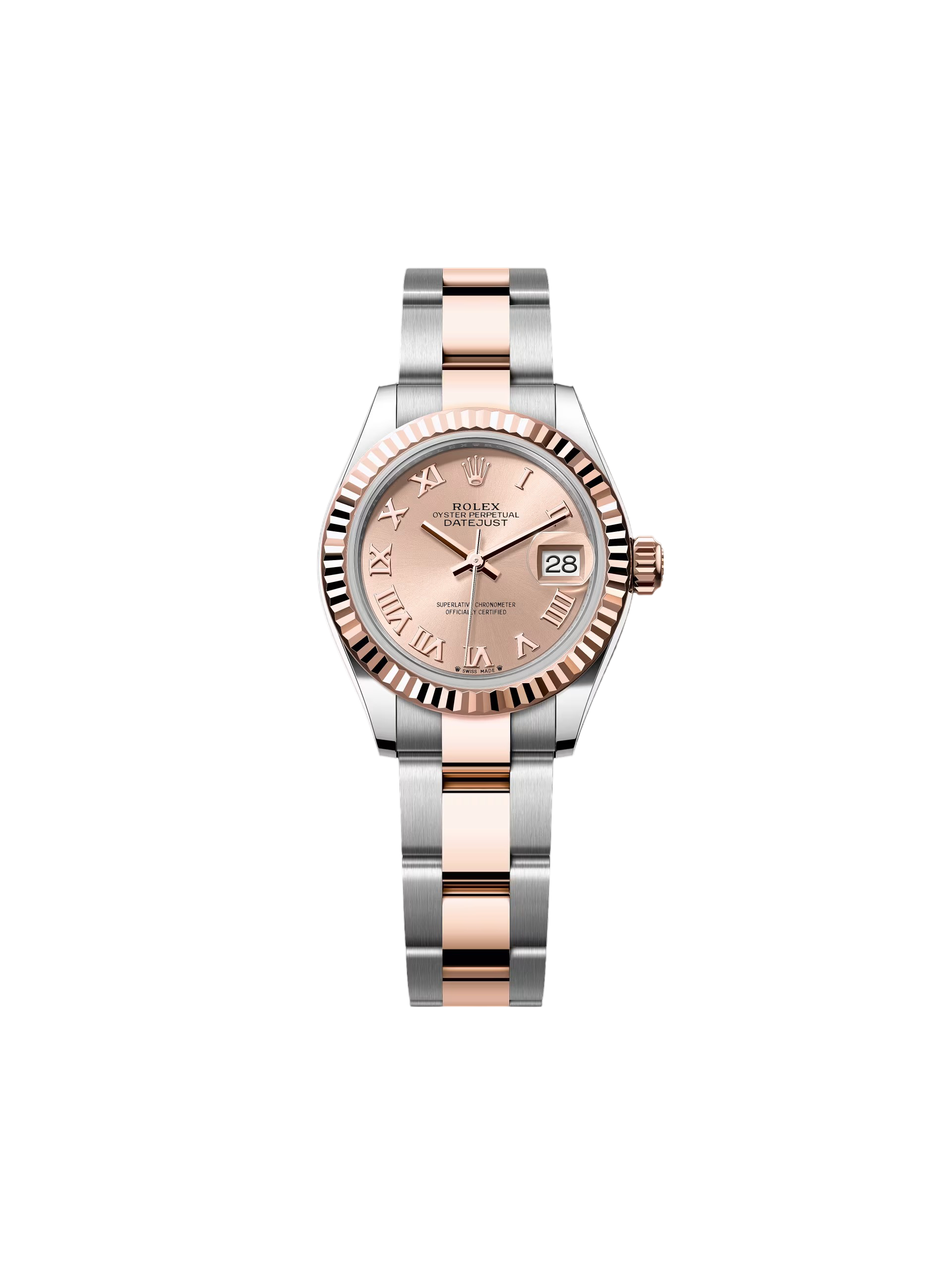 D11AE110-4A69-8AEF-397C-933A835043C9.png Rolex Lady-Datejust 28mm 279171 Pink Roman Oyster Stainless Steel and Rose Gold - Image 1