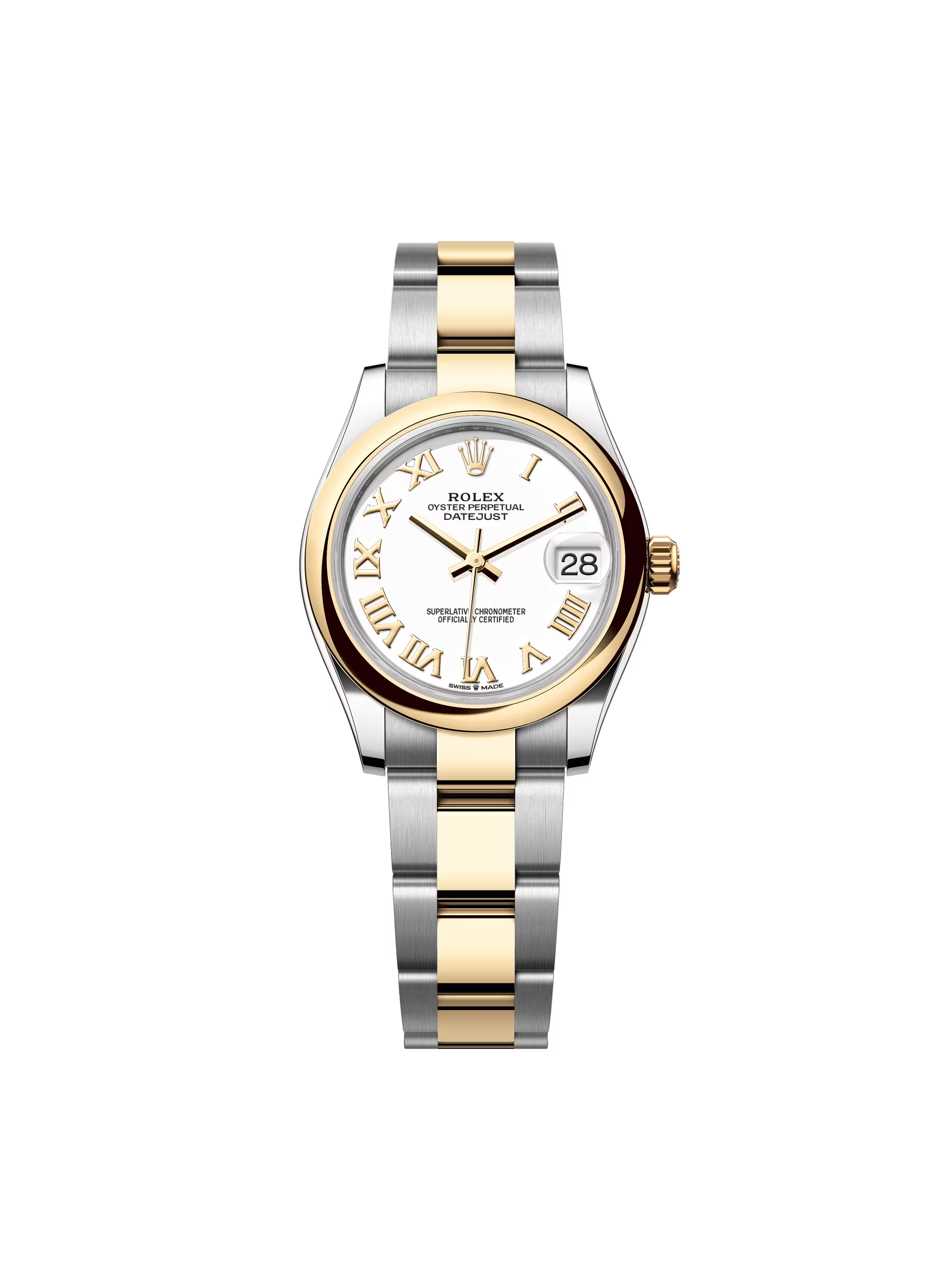 D15EFCF0-F8A9-AEF4-BF08-4843B68AA41F.png Rolex Datejust m278243-0001/0002 31mm White Dial Yellow Rolesor Oyster Watch - Image 1