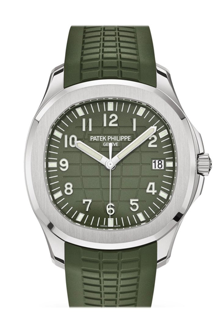 D1BCEF5D-101F-76BA-D8AB-0925C37099CB.jpg Patek Philippe Aquanaut Khaki Green Dial Watch 5168G-010 - Image 1