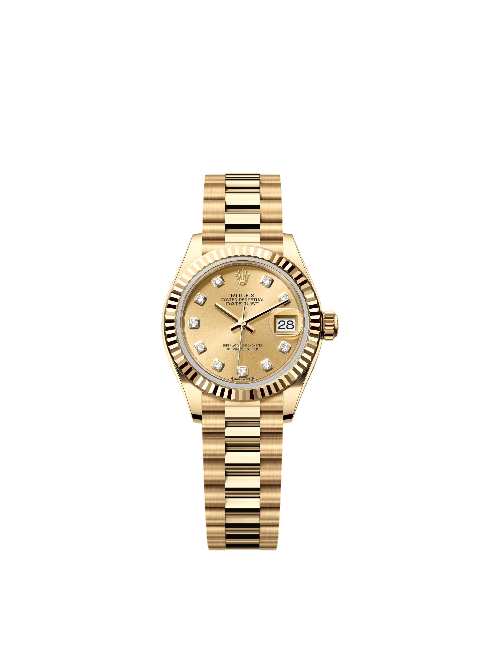 D28CC09B-87D7-B655-1CA6-94D3C94B9AFC.png Rolex Lady-Datejust 28mm 279178 Champagne Diamonds Dial - Image 1