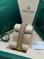 Rolex Datejust m278273-0031/0032 31mm Olive Green Floral Motif Dial Stainless Steel and Yellow Gold Oyster Watch - Image 17