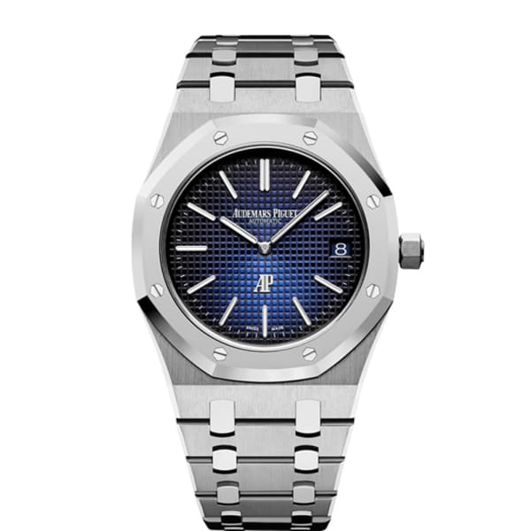 D2B162D6-DE03-2F05-FA1B-5E03ED3A3000.jpg Audemars Piguet Royal Oak Jumbo Extra-thin 39mm, Titanium, 15202IP.OO.1240IP.01 - Image 1