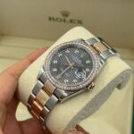 Rolex  Datejust 36mm 126281 Slate Fluted Motif Diamond Dial Diamond Bezel and Oyster Bracelet - Image 5