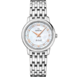 Omega De Ville Prestige 27.4 mm White Dial Stainless Steel Bracelet 424.10.27.60.55.001