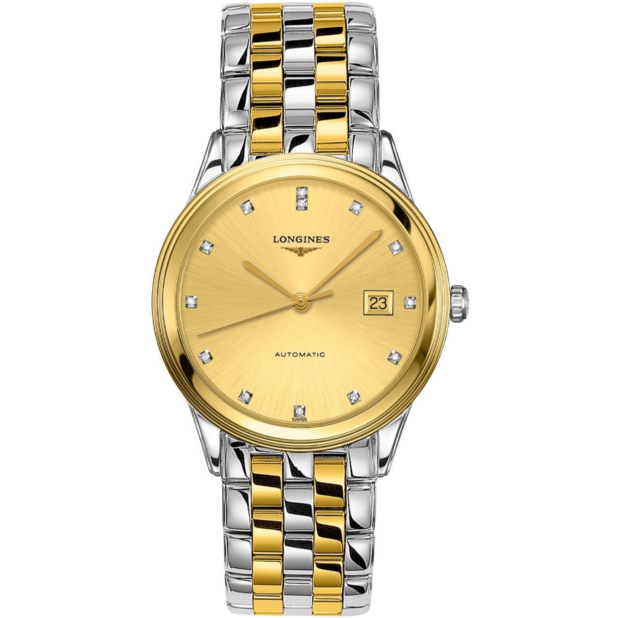 D3CA8BA5-911B-198C-2899-41864D52A3D7.jpg Longines Men's L4.974.3.37.7 Flagship Two-Tone Stainless Steel Watch - Image 1