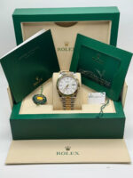 Rolex  Datejust 41mm 126333 White Index Oyster Steel and Yellow Gold Mens Watch - Image 12