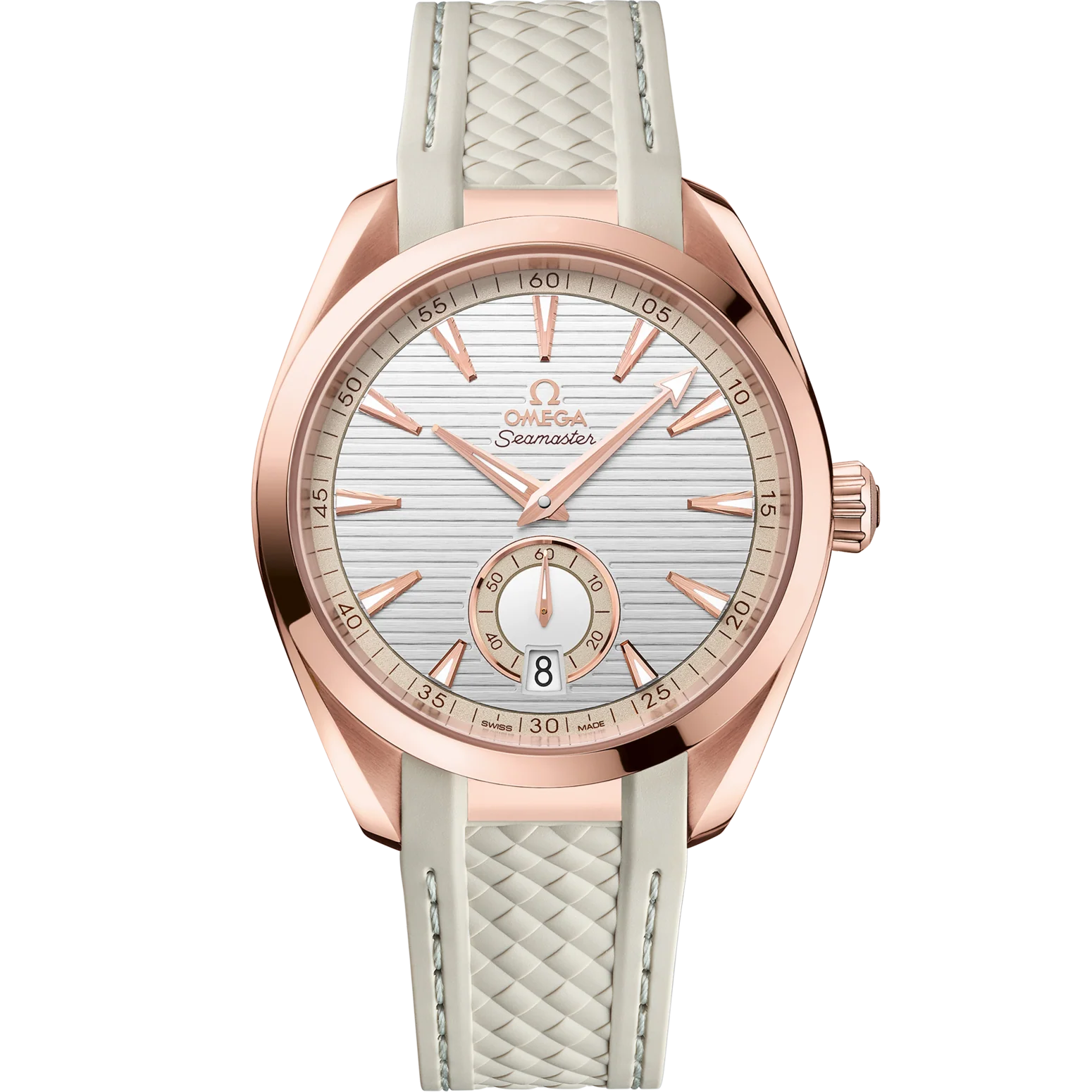 D50EDE27-0DA7-9BBF-F528-8733879E2754.png Omega Seamaster Aqua Terra 150M 41mm Silver Dial Sedna™ 18k Rose Gold Strap 220.52.41.21.02.001 - Image 1