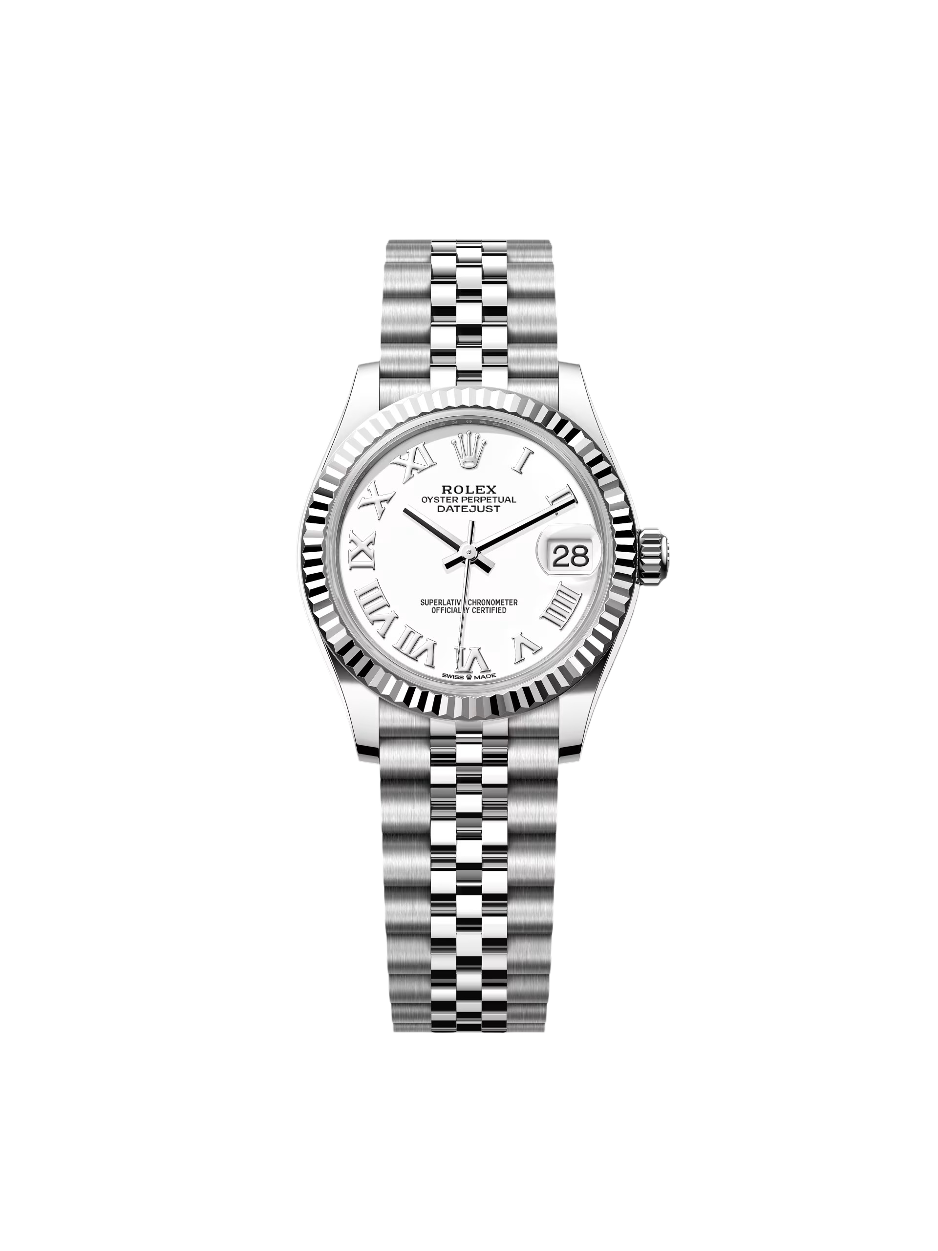 D547B4E9-E89E-0CFE-4880-834DFD2D7A6D.png Rolex Datejust m278274-0009/0010 White 31mm Dial Oyster Watch - Image 1