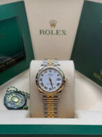 Rolex Datejust m278343-0001/0002 White Dial Yellow Rolesor Oyster Watch - Image 3