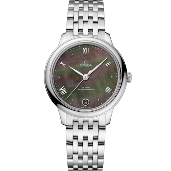 D5F35810-0093-EDE2-5FF5-83E35FC1FC48.png Omega De Ville Prestige 34 mm Grey Dial Stainless Steel Bracelet 434.10.34.20.07.001 - Image 1