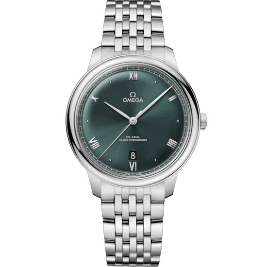 D62129AA-14B3-DDB8-0421-14ADD659EB83.png Omega De Ville Prestige 40 mm Green Dial Stainless Steel Bracelet 434.10.40.20.10.001 - Image 1