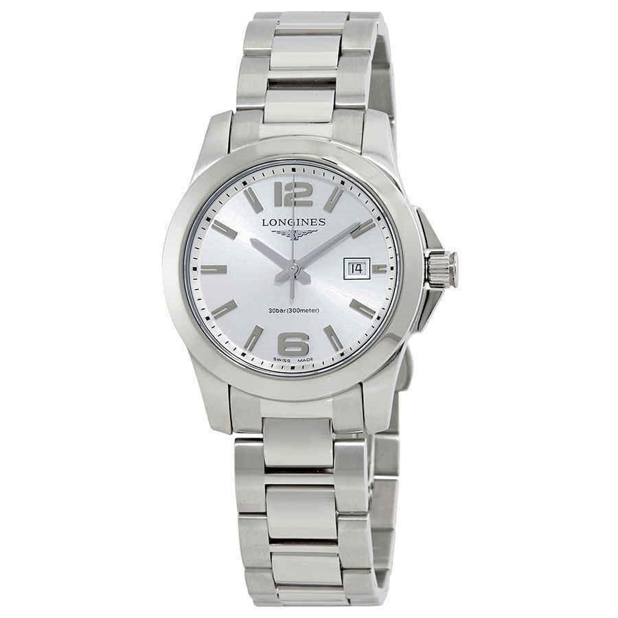 D641A3F3-7432-8837-83DD-30A77FA749CB.jpg Longines Women's L33764766 Conquest Stainless Steel Watch - Image 1