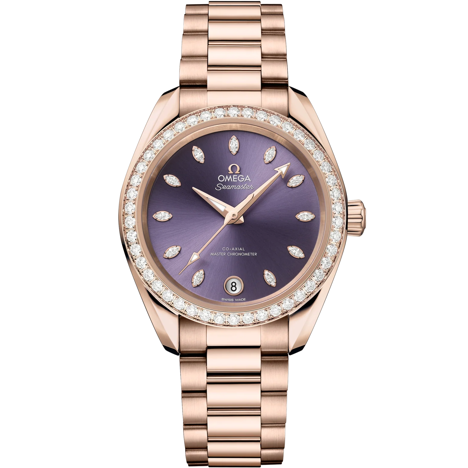 D6439F68-800A-79FA-93A4-93273044A28A.png Omega Seamaster Aqua Terra Shades 34 mm Lavender Dial with Diamonds Sedna™ 18k Rose Gold Bracelet 220.55.34.20.60.001 - Image 1
