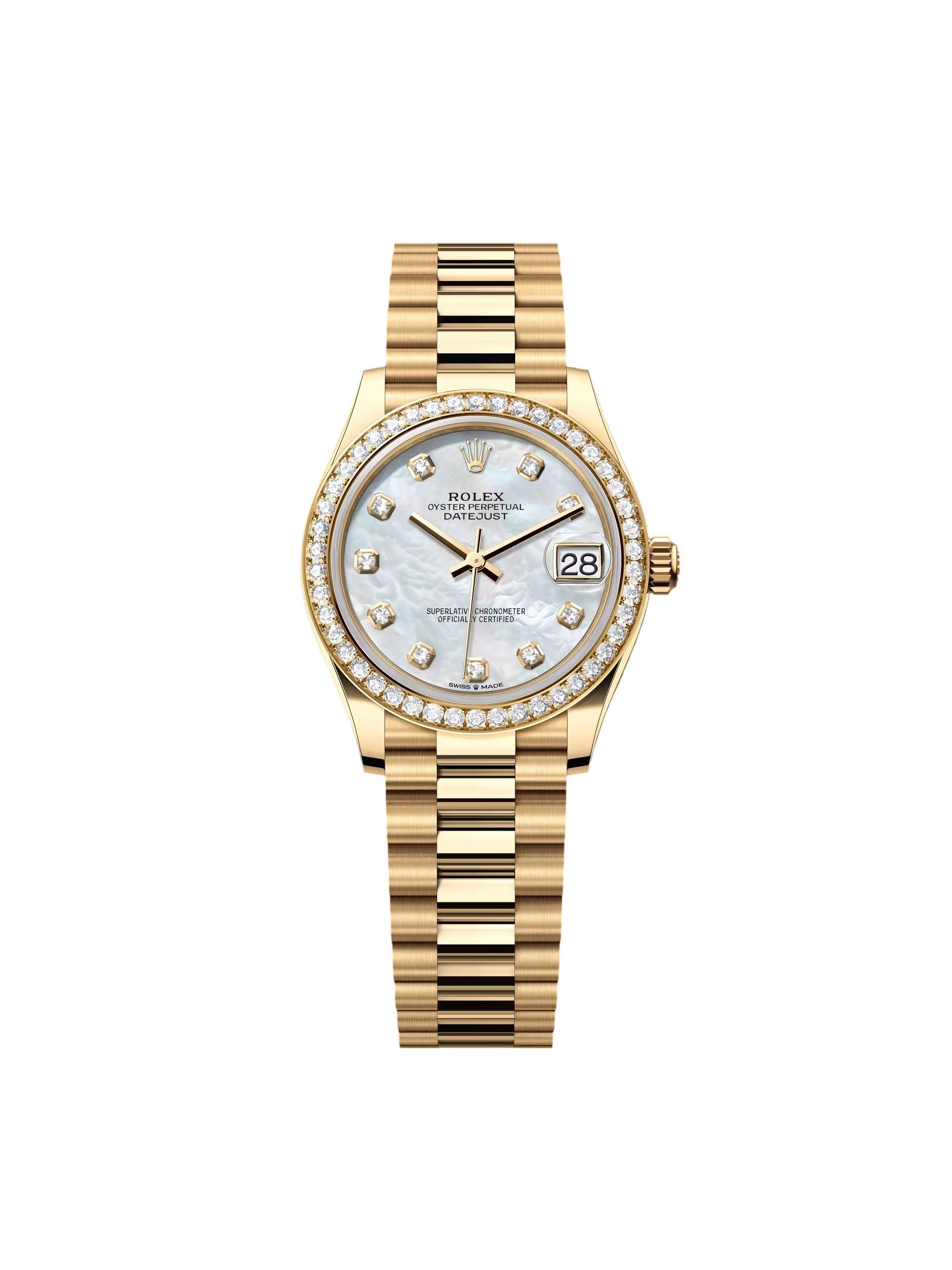 D657B053-9664-3EA2-7CB3-DB5242914F3F.png Rolex Datejust m278288RBR-0006 White Mother-of-Pearl 31mm Dial President Bracelet Watch - Image 1