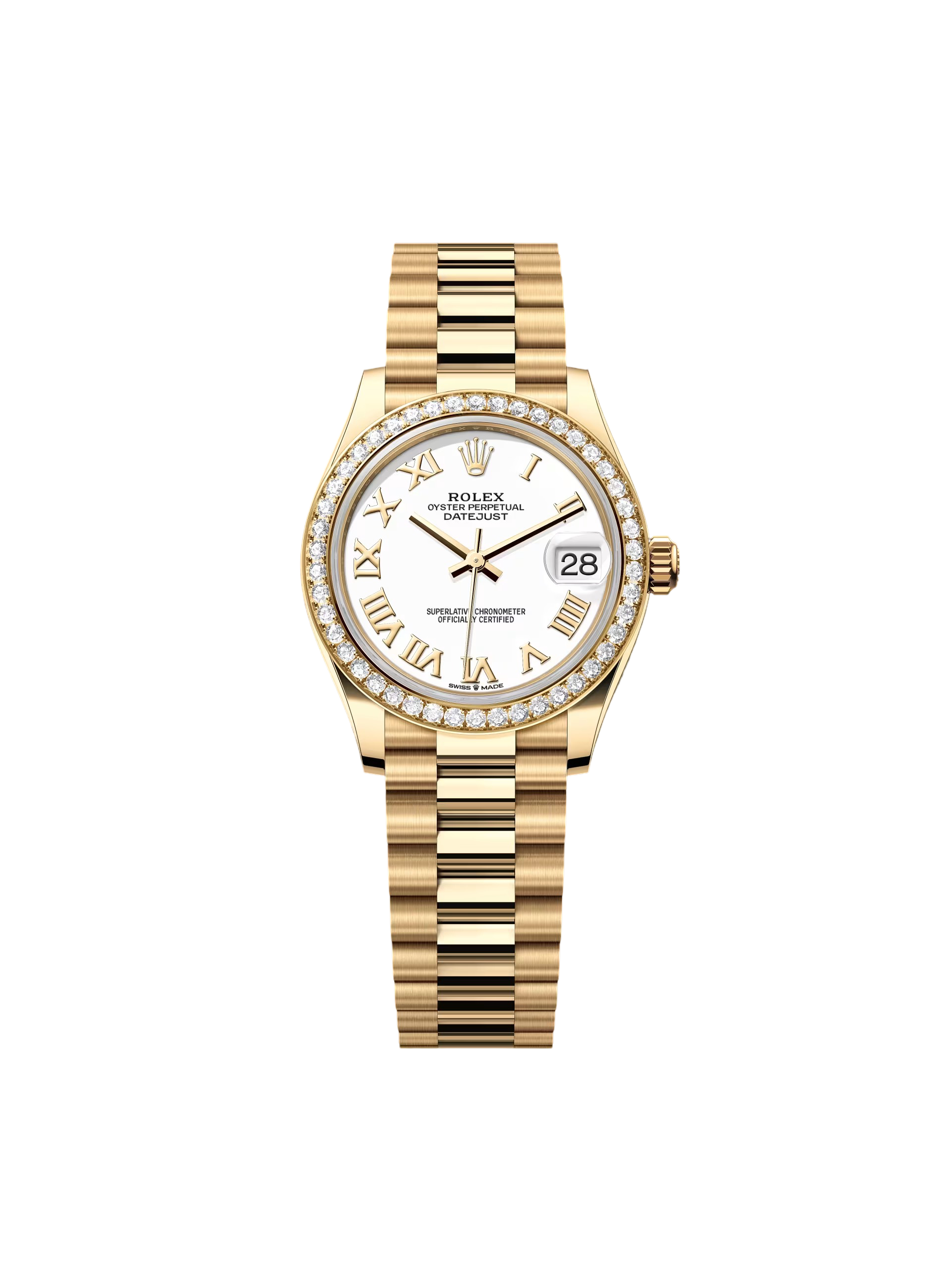 D6D1CB42-DBB1-3BDE-CEFB-B7B93D40C6E1.png Rolex Datejust m278288RBR-0009 White 31mm Dial President Bracelet Watch - Image 1