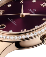 Omega De Ville Prestige 34mm Red Dial with Diamonds Sedna™ 18k Rose Gold Bracelet 434.55.34.20.61.001 - Image 3